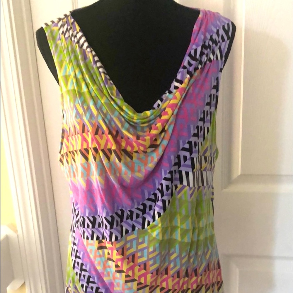 Colorful soft stretchy top